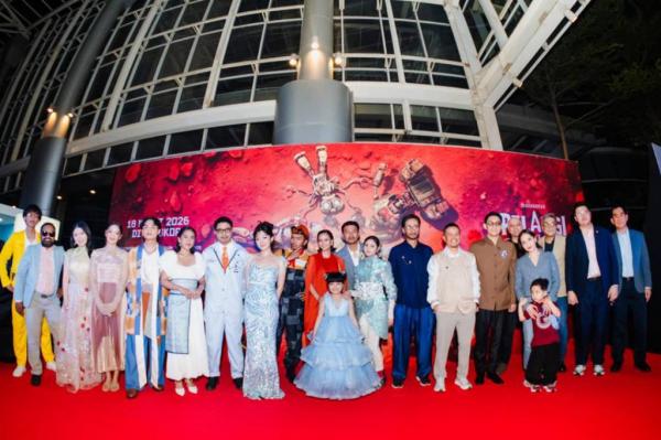 Pelangi di Mars 2 Para pemain, sutradara, dan pendukung Film Pelangi di Mars menghadiri gala premiere di Epicentrum XXI pada Sabtu (14/3/2026). (Foto: IST)