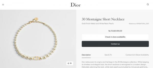 Kalung Inul Kalung yang dipakai Inul di Lebaran 2026. (Foto: Dior)