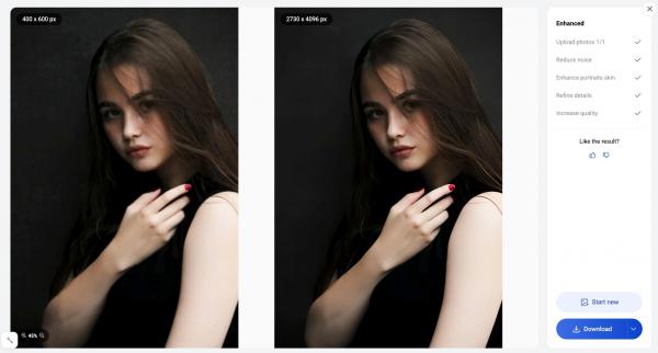 Artguru 2 Artguru meningkatkan kualitas gambar secara otomatis. (Foto: dok Artguru)