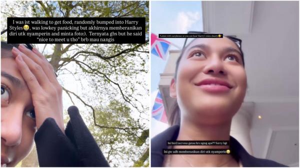Azizah Salsha ketemu Harry Style di London. (Foto: Instagram)