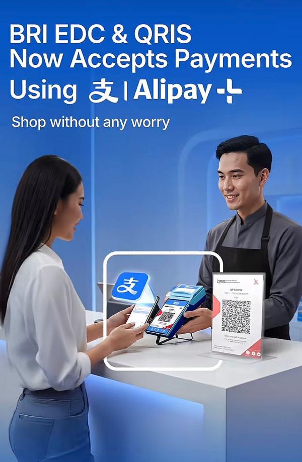 QRIS Alipay Dinamis BRI QRIS Alipay Dinamis. (Foto: dok BRI)