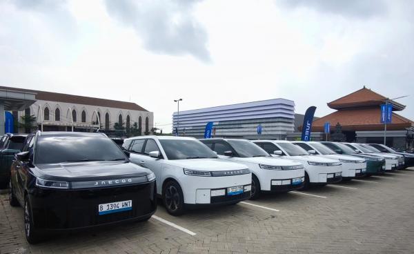 Mobil listrik Jaecoo Mobil listrik Jaecoo J5 EV. (Foto: Dani M Dahwilani)