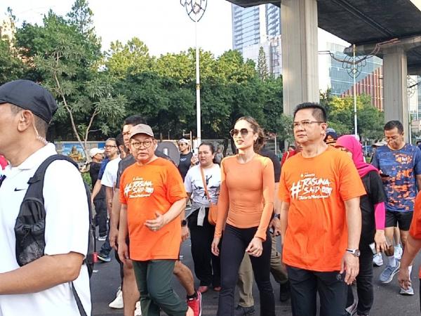 Cinta Laura CFD Bareng Pramono Anung, Bawa Pesan Mulai Pilah Sampah!