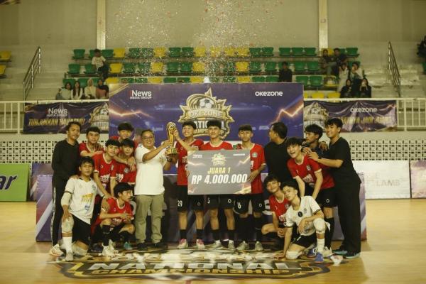 SMK Nusantara Jakarta Juara Okezone National Championship 2026, Taklukkan SMKN 3 Bekasi Lewat Adu Penalti
