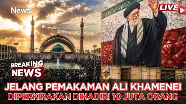 Iran Mulai Prosesi Pemakaman Ayatollah Ali Khamenei, Delegasi dari 90 Negara dan 10 Juta Pelayat Diperkirakan Hadir
