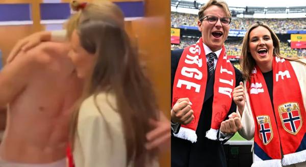 Norwegia ke 8 Besar Piala Dunia, Haaland Telanjang Dada Dipeluk Putri Mahkota