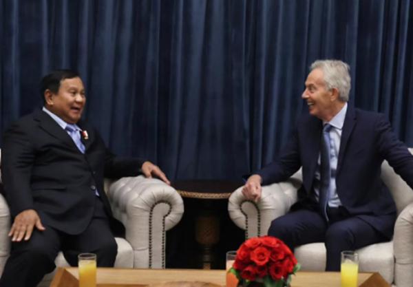 Prabowo Temui Eks PM Inggris Tony Blair di Kertanegara pada Senin Malam, Bahas Isu Strategis Global