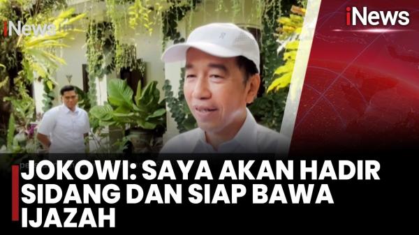 Jokowi Siap Penuhi Panggilan Hakim dan Bawa Ijazah Asli ke Persidangan