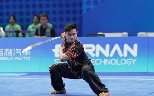 Atlet Wushu Seraf Naro Siregar Sabet Emas untuk Indonesia di IWUF 4th Taolu World Cup 2026
