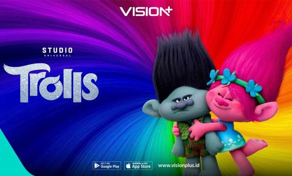 Link Nonton Trolls di VISION+, Film Musikal Ceria untuk Nonton Bareng Keluarga