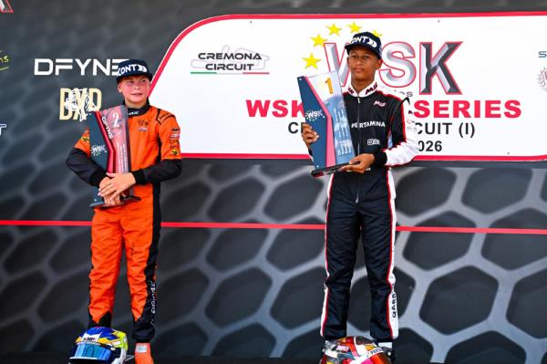 Qarrar Firhand Ukir Sejarah Dunia! Jadi Pembalap Indonesia Pertama Juara WSK Euro Series