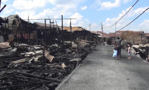 Kebakaran di Pahandut Palangka Raya, 146 Jiwa Mengungsi Kehilangan Tempat Tinggal