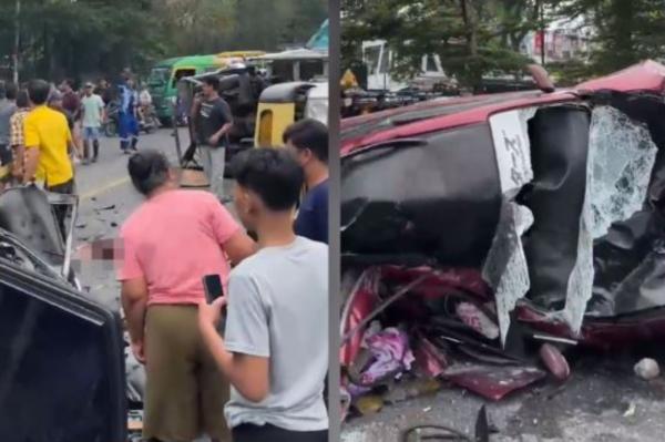 Kecelakaan Mengerikan 7 Kendaraan di Sibolangit, Jalur Medan-Berastagi Macet Total