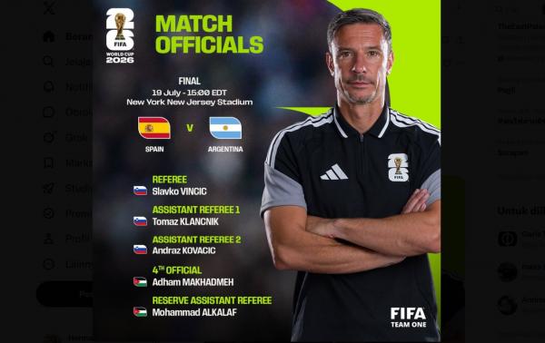 FIFA Tunjuk Slavko Vincic Pimpin Final Piala Dunia 2026, Lebih Ramah ke Messi atau Yamal?