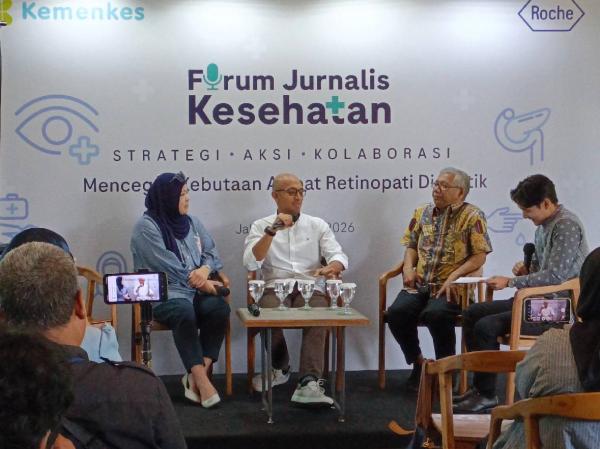 Diskusi kesehatan diabetes Diskusi kesehatan dalam isu komplikasi diabetes. (Foto: Mei Sada Sirait)
