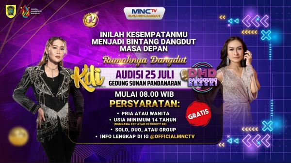 MNCTV Buka Audisi KDI 2026 dan DMD Panggung Rezeki di Klaten, Kesempatan Emas Wujudkan Mimpi Jadi Bintang Dangdut