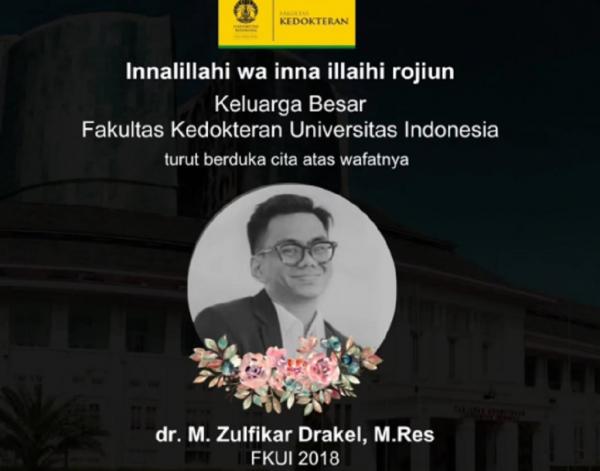 Dokter Koas Zulfikar Drakel Meninggal di Metro Lampung, FKUI: Dokter Muda Bukan Mesin!