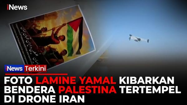Foto Lamine Yamal Terpampang di Drone Tempur Iran yang Gempur Pangkalan AS