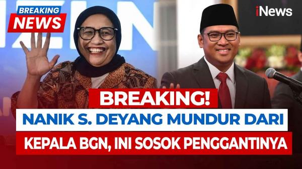 Kepala BGN Nanik S Deyang Mengundurkan Diri, Prabowo Langsung Tunjuk Sudaryono