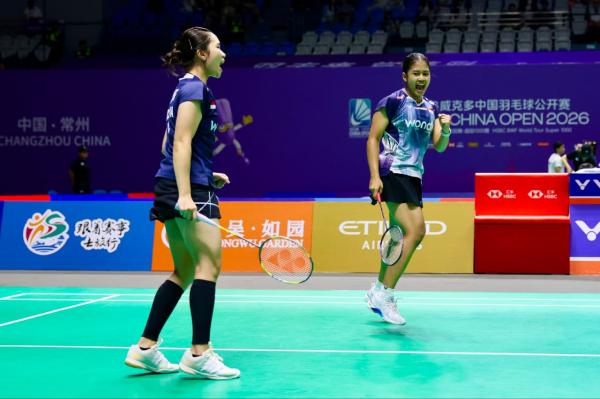 Dua Kekalahan Jadi Bahan Bakar, Rachel/Febi Singkirkan Unggulan 2 China Open 2026