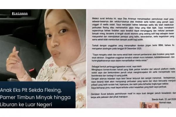 Dea Anak Pejabat Gayo Lues yang Viral Flexing Minta Maaf, Akui Salah dan Hapus Unggahan