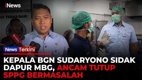 Sidak Perdana Kepala BGN Sudaryono, Pastikan Dapur MBG Bermasalah Ditutup