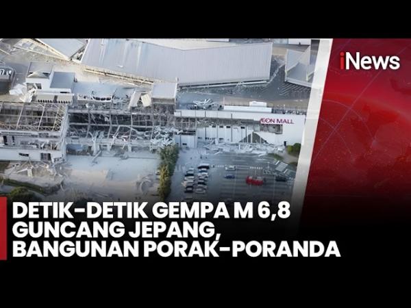 Detik-Detik Gempa Dahsyat M7,1 Mengguncang Jepang, Kastil Bersejarah Rusak dan Mal Ambruk