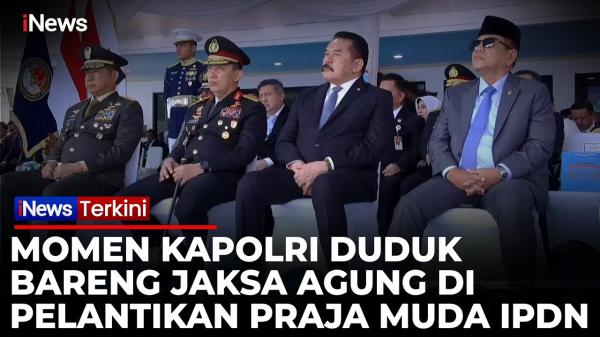 Momen Hangat Kapolri dan Jaksa Agung Duduk Berdampingan di Pelantikan IPDN