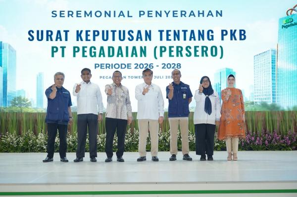 Pegadaian Resmi Terima SK Perjanjian Kerja Bersama 2026–2028 dari Kemenaker RI