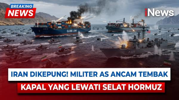 AS Klaim Alihkan 44 Kapal dalam Blokade Iran, Teheran Ancam Serang Kapal Perang di Selat Hormuz