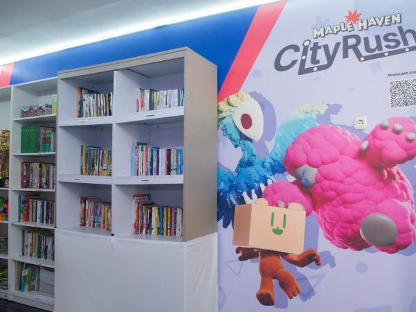 Perpustakaan di RPTRA Implementasi PP Tunas Komdigi di RPTRA Tunas Muda, Jaksel. (Foto: Istimewa)