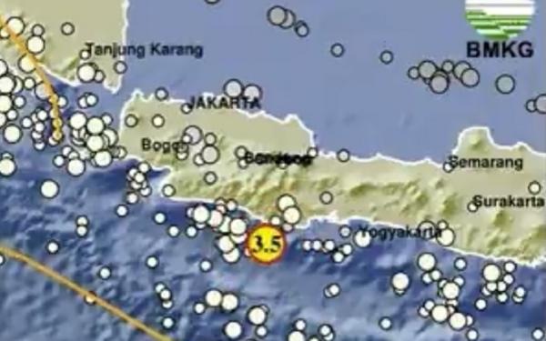 Gempa Hari Ini M 3,5 Guncang Pangandaran, Pusat Getaran di Laut