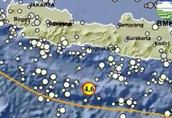 Gempa Dangkal M 4,6 Guncang Cilacap Hari Ini, Berpusat di Laut