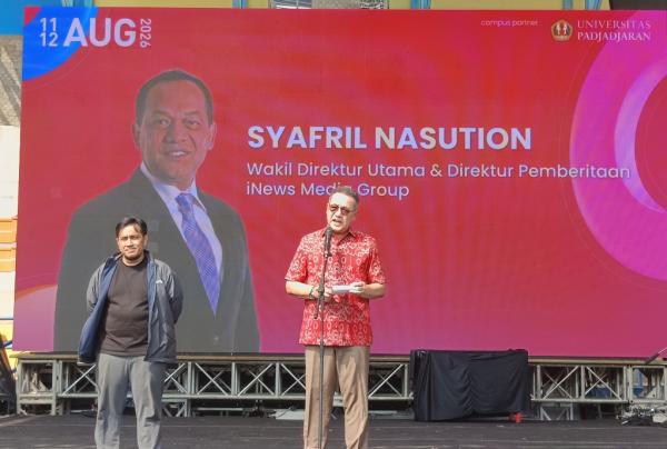 iNews Campus Connect Unpad, Syafril Nasution Dorong Mahasiswa Berani Ciptakan Perubahan