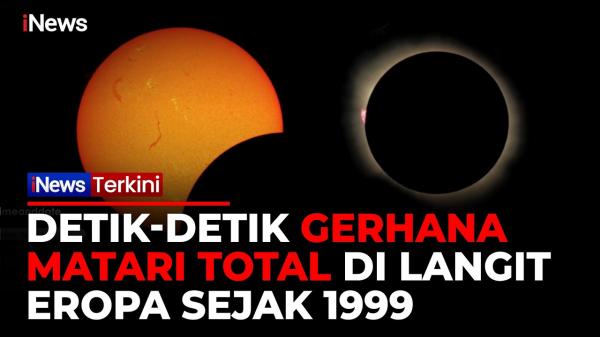 Momen Langka! Gerhana Matahari Total Hiasi Langit Eropa, Spanyol Jadi Titik Pengamatan Utama
