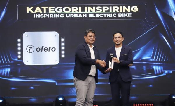 Ofero Stareer 5 Lit Raih Inspiring Urban Electric Bike di Indonesia Automotive Awards 2026