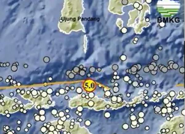 Gempa M5,0 Guncang Ruteng Manggarai NTT, Tidak Berpotensi Tsunami