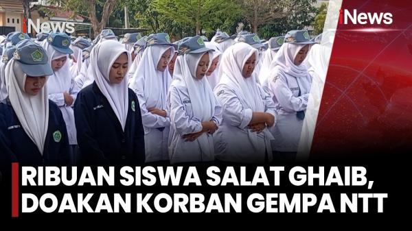 Momen Khusyuk Ribuan Siswa di Brebes Panjatkan Doa Bagi Korban Bencana Gempa NTT