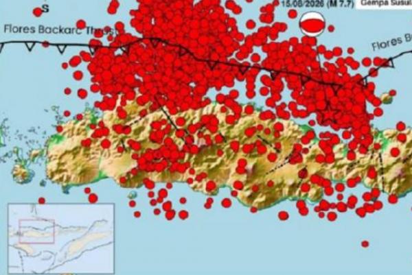 NTT Diguncang 3.055 Gempa Susulan, BMKG Pastikan Tak Ada Gempa Lebih Besar