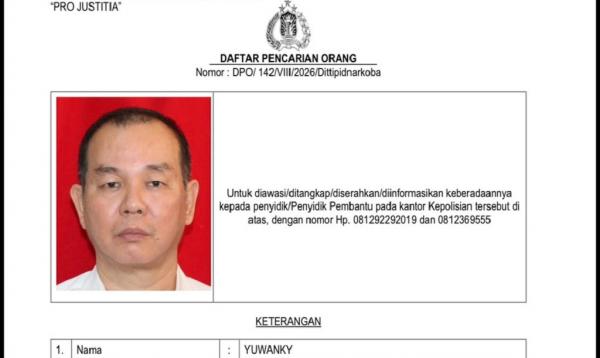 Jadi Buronan, Yuwanky Bos Narkoba di Kelab Malam Planet Batam Diduga Kabur ke Singapura