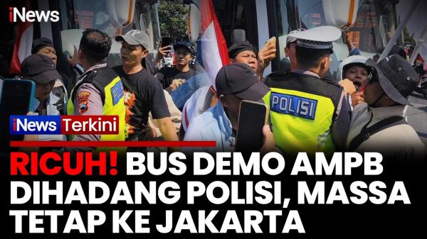 Sempat Diadang Polisi, Massa AMPB Tetap Berangkat ke DPR Tuntut Pengesahan RUU Perampasan Aset