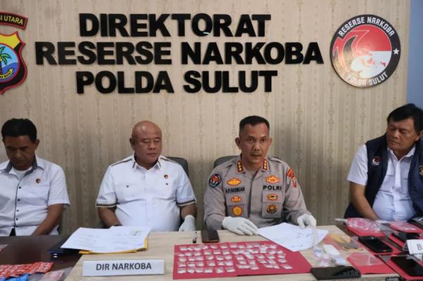 Polda Sulut Bongkar 3 Kasus Narkoba, 4 Tersangka Ditangkap