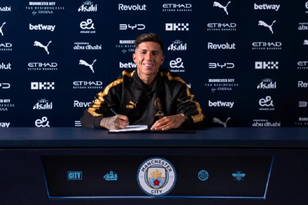 Enzo Fernandez Ungkap Alasan Gabung Man City, Siap Bantu Klub Raih Lebih Banyak Trofi