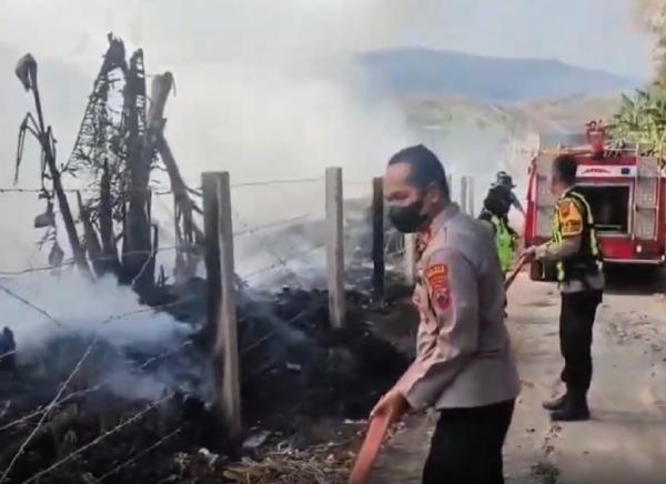 Kebakaran Lahan di Tol Semarang–Solo, Asap Pekat Sempat Ganggu Arus Lalin