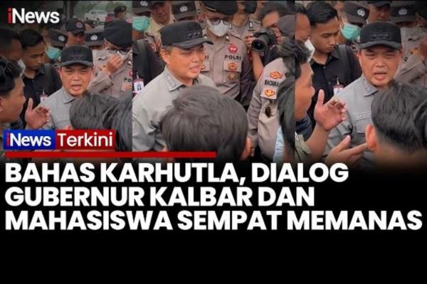 Viral! Gubernur Kalbar Bentak Mahasiswa Saat Dialog dengan Mahasiswa soal Karhutla