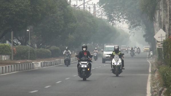 Kabut Asap Karhutla Masih Selimuti Palangka Raya, PJJ Siswa Diperpanjang