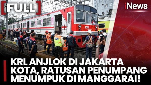 KRL Anjlok di Stasiun Jakarta Kota, Penumpang Sempat Menumpuk di Manggarai