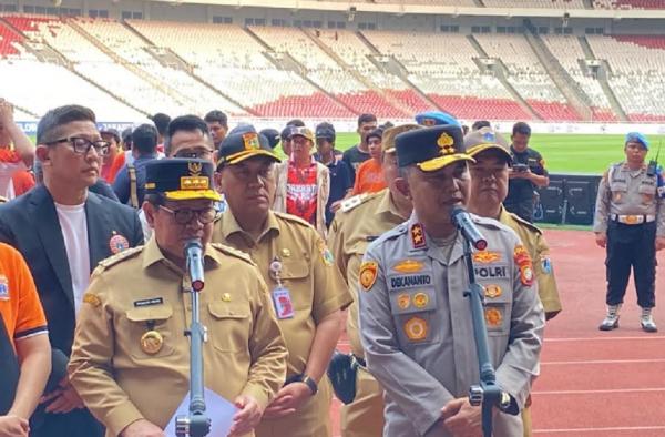 17.800 Personel Gabungan Amankan Laga Persija Vs Persib di GBK Besok