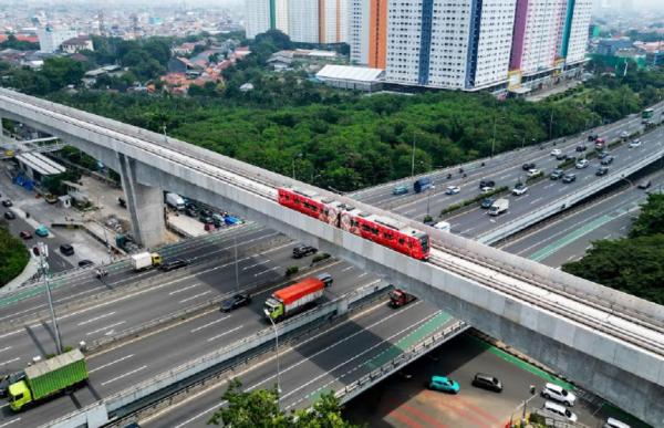 Proyek LRT Jakarta Fase 1B Proyek LRT Jakarta Fase 1B. (Foto: Dok. Waskita Karya)