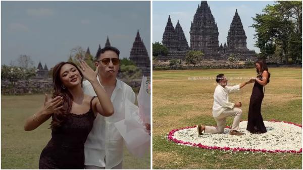 Selamat! Marion Jola Dilamar Dennis Talakua di Candi Prambanan